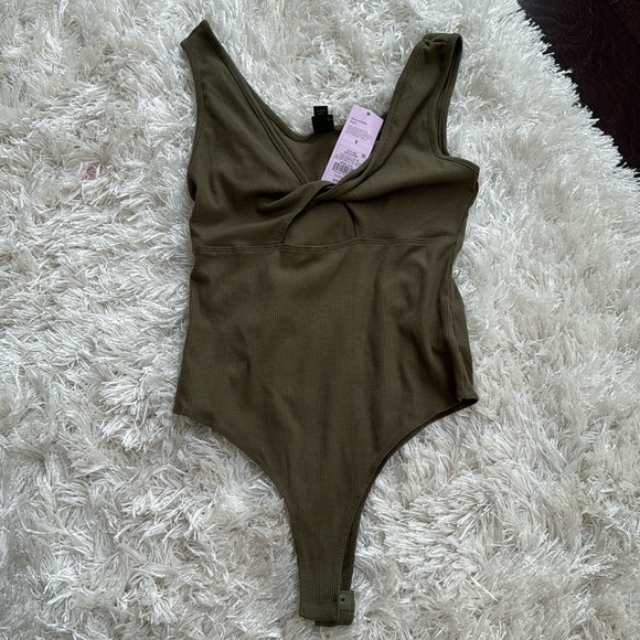 Wild Fable Tank Bodysuit with Cutout - Picture 1 of 6